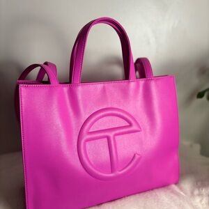 Telfar Medium Pink Azalea Shopping Bag